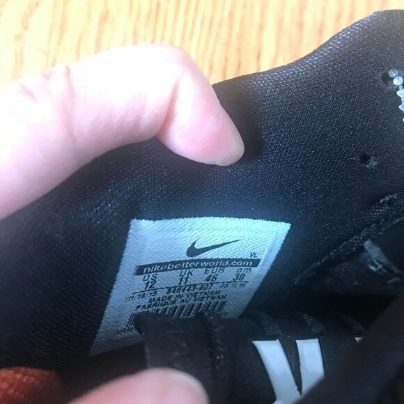 Nike Vapor Speed Orange Black Football Cleats Sz 12